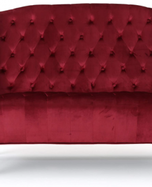 Velvet Wingback Sofa